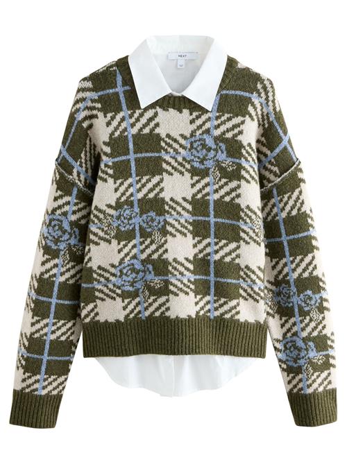 Next Pullover  lysebeige / dueblå / khaki