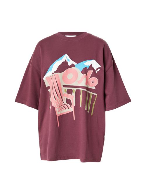 TOPSHOP Shirts 'TSLINE'  blå / lyserød / vinrød / hvid