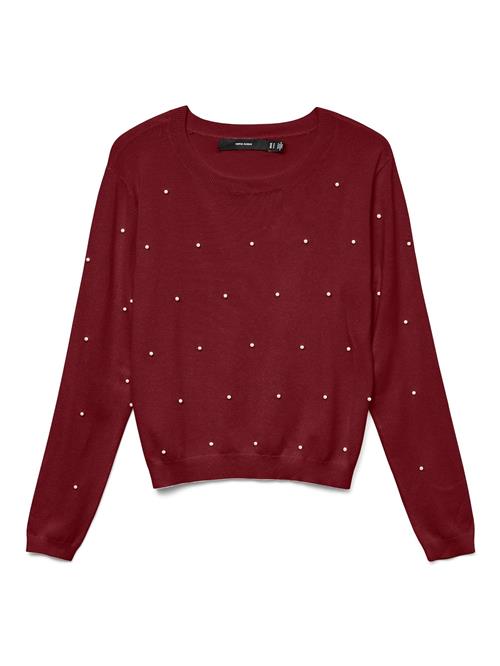 Se VERO MODA Pullover 'VMGlory'  rød / hvid ved About You