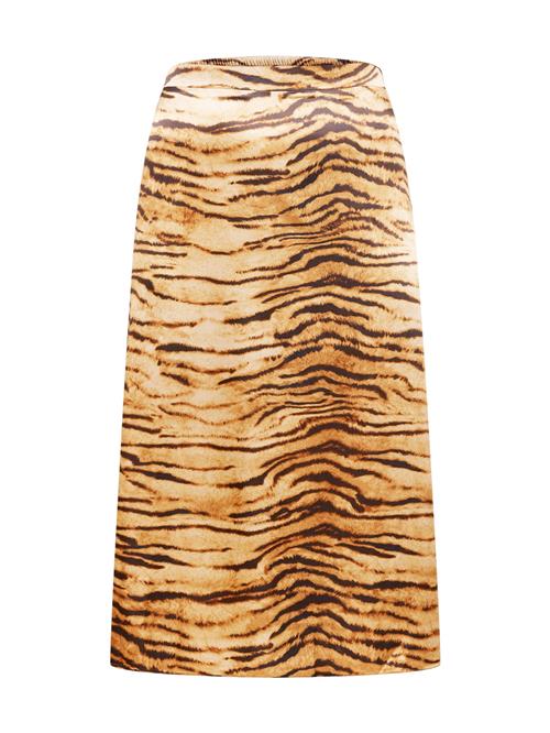 Dorothy Perkins Curve Nederdel  creme / brun / kastaniebrun / okker