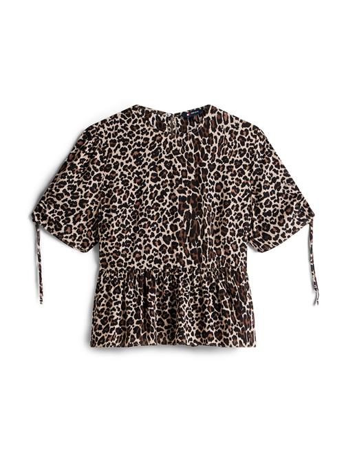 Tommy Jeans Bluse  brun / lysebrun / sort