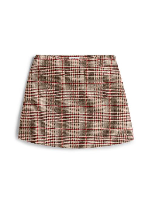 TOMMY HILFIGER Nederdel  brun / taupe / rød / sort