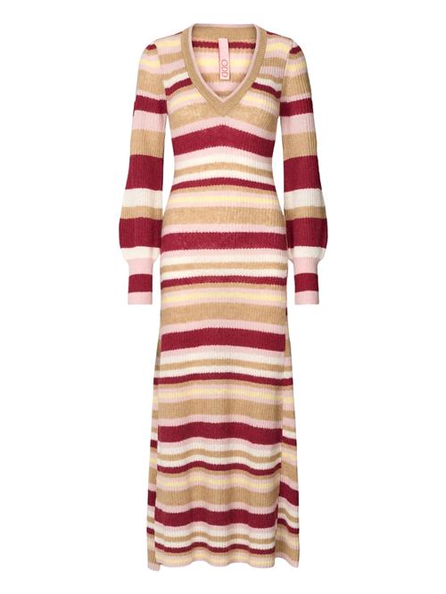 Odd Molly Strikkjole 'You Make Me Warm'  khaki / lilla / mørkerød / hvid