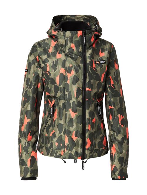 Superdry Overgangsjakke  khaki / mørkegrøn / koral