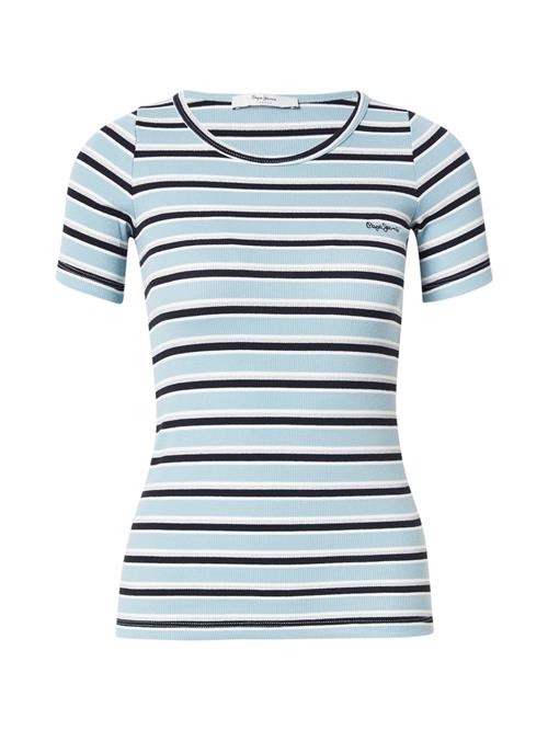 Pepe Jeans Shirts 'Belin'  lyseblå / sort / sølv / offwhite