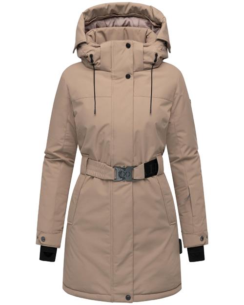 NAVAHOO Vinterfrakke 'Frostkuss 14'  taupe