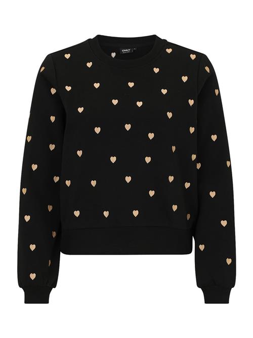 Only Petite Sweatshirt 'ONLATIKA'  guld / sort
