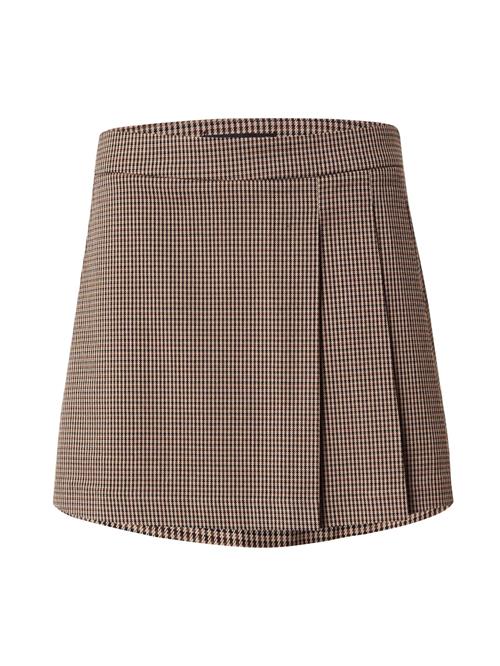 Gina Tricot Nederdel  beige / brun / sort