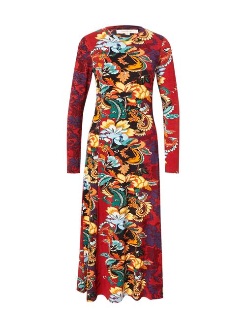Derhy Kjole 'DAPHNE ROBE'  pastelblå / rustbrun / lyseorange / sort
