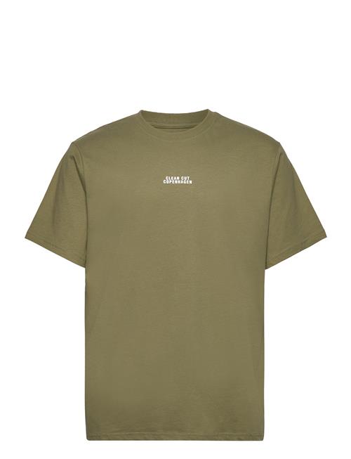 Cohen Brushed Tee Ss Clean Cut Copenhagen Green