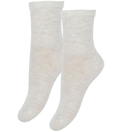 Minymo Strømper - 2-pak - Nos - Silver Birch Melange