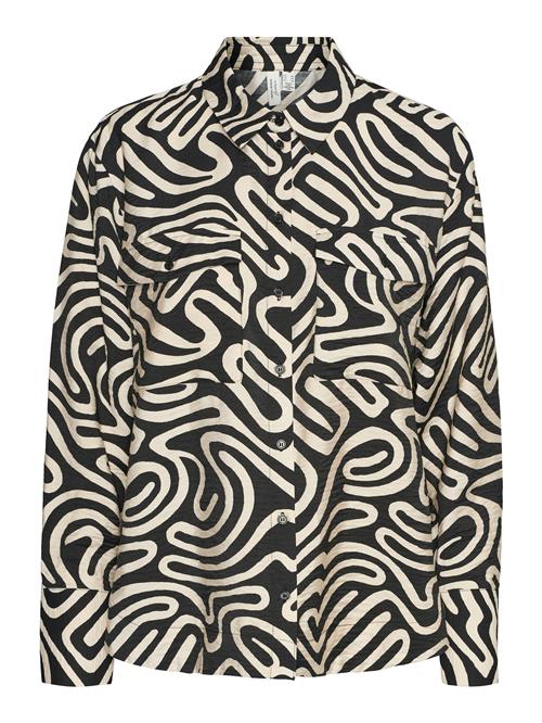 Se VERO MODA Bluse 'VMVIGDIS'  ecru / sort ved About You