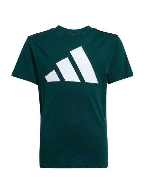 ADIDAS SPORTSWEAR Funktionsskjorte 'Essentials'  mørkegrøn / hvid