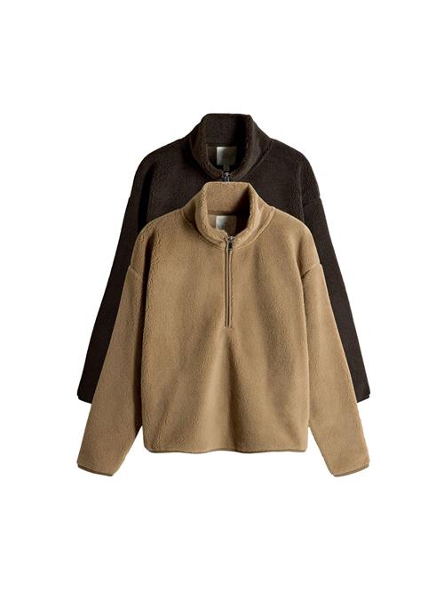 The Set Pullover  lysebrun / mørkebrun
