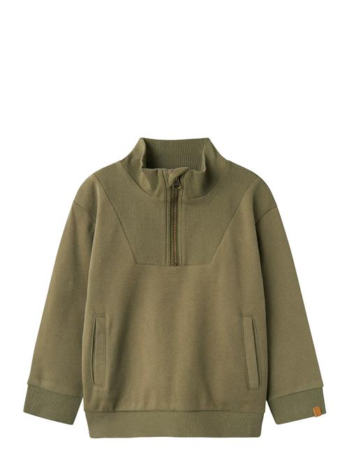 Nmmilondon Rio Ls Half Zip Sweat Lil Lil'Atelier Khaki