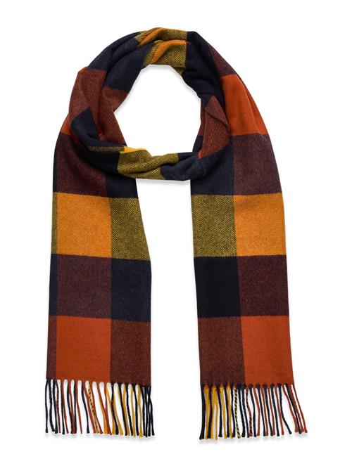 Wool Multi Checked Scarf GANT Orange
