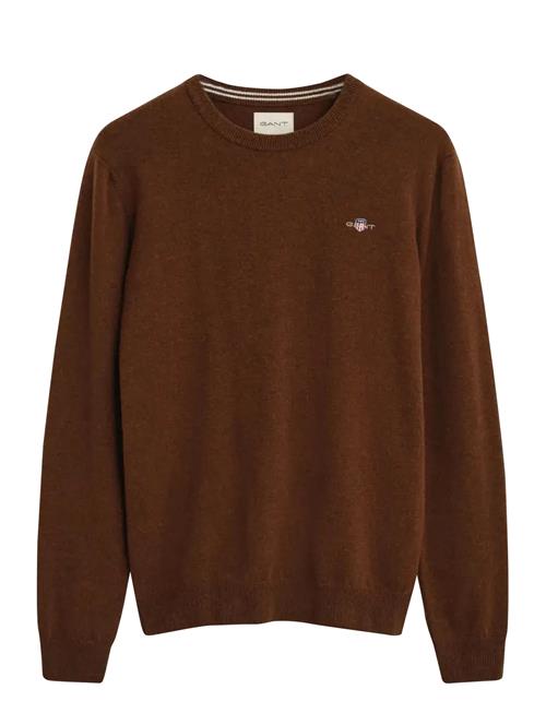 Superfine Lambswool C-Neck GANT Brown