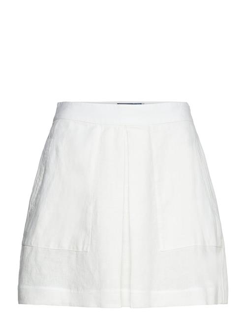 Se Linen Miniskirt Polo Ralph Lauren White ved Booztlet