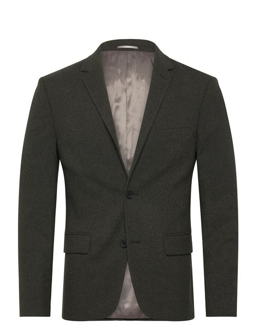 Flannel Wool Blend Blazer Lindbergh Khaki
