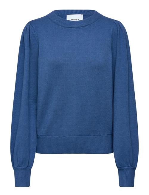 Msjudy Round Neck Pullover Minus Blue