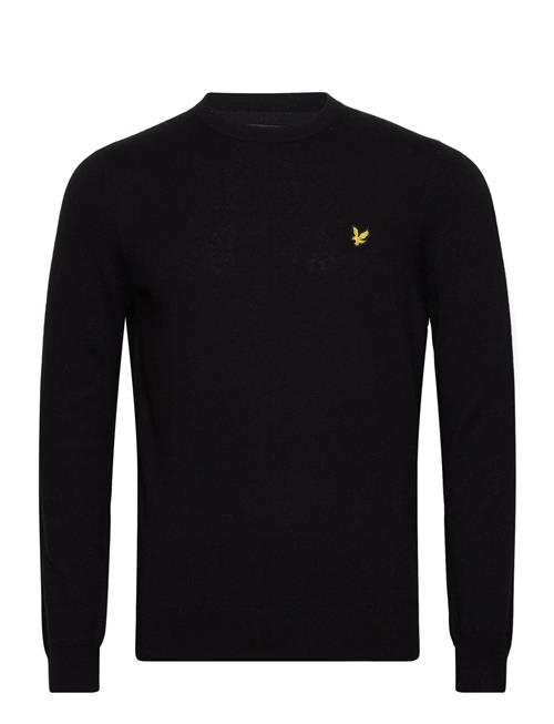 Cotton Merino Crew Neck Jumper Lyle & Scott Black