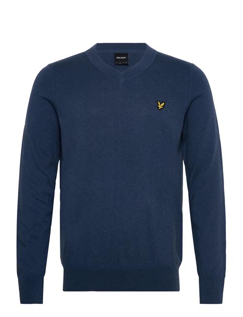 Cotton Merino V Neck Jumper Lyle & Scott Navy
