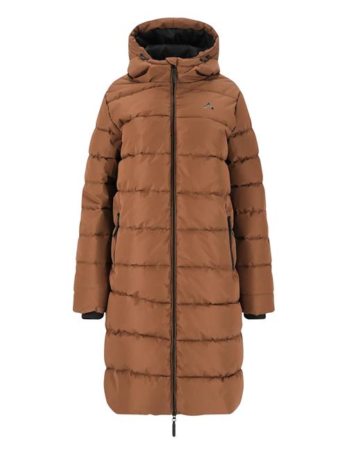 Amaret W Long Puffer Jacket Whistler Brown