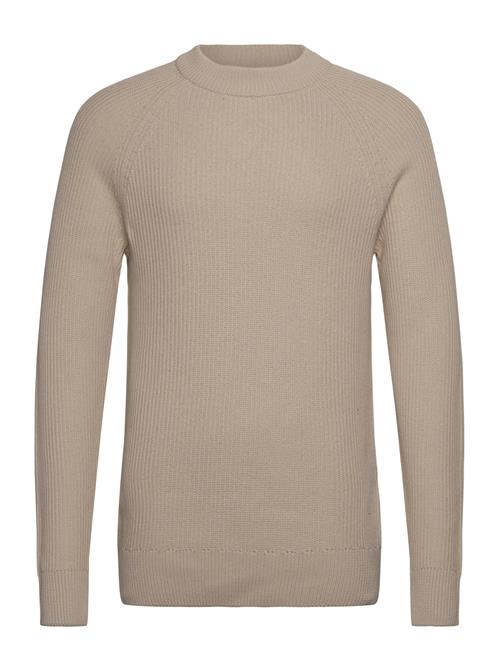 Cfkristian Raglan Rib Crew Nec Casual Friday Beige