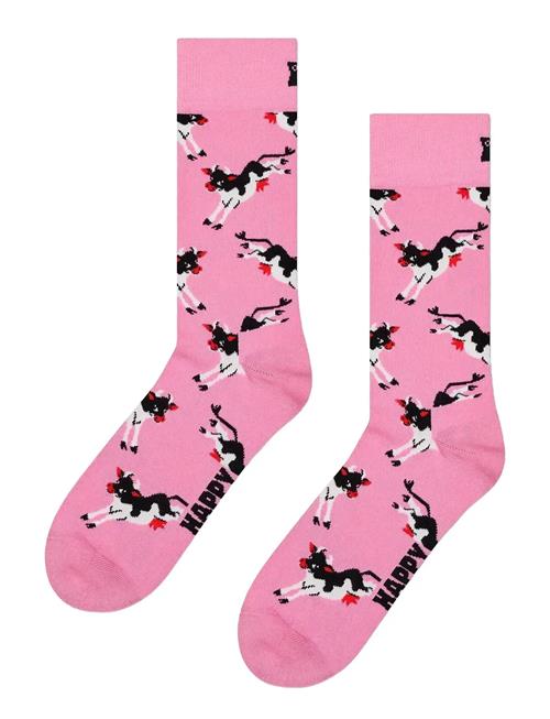 Cow Sock Happy Socks Pink