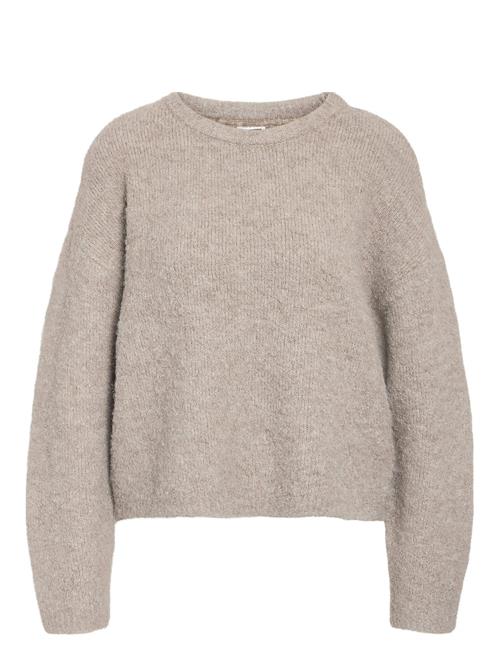 Nmdolly L/S O-Neck Knit Fwd Noos NOISY MAY Beige
