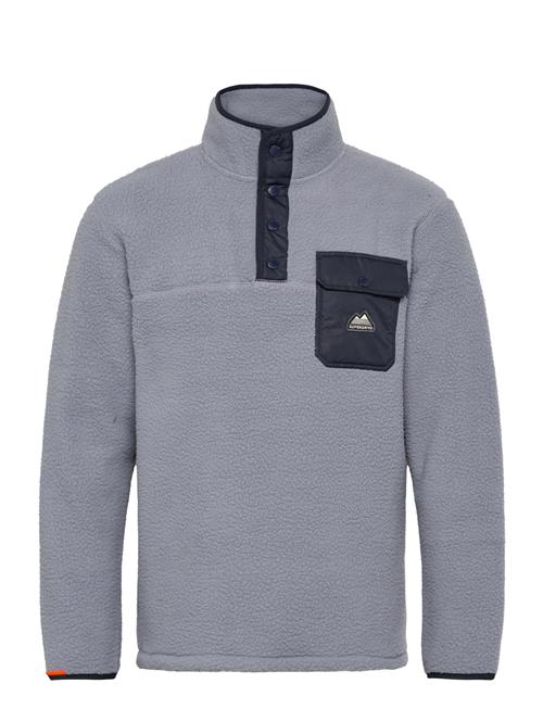 Fuji Fleece Half Zip Superdry Grey