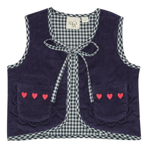 Flöss Billie Vest New Navy  New Navy-98 cm  Marineblå  98 cm  kvinde