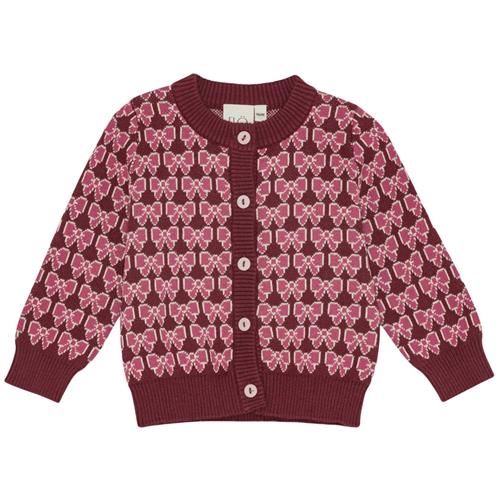 Flöss Nova Cardigan Bordeaux Bow  Bordeaux Bow-116 cm  Rød  116 cm  kvinde