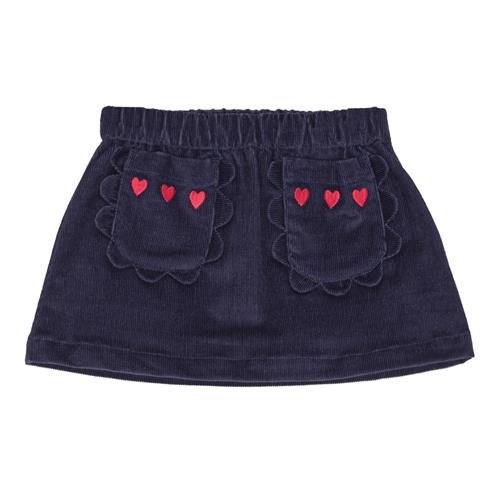Flöss Billie Nederdel New Navy  New Navy-128 cm  Marineblå  128 cm  kvinde