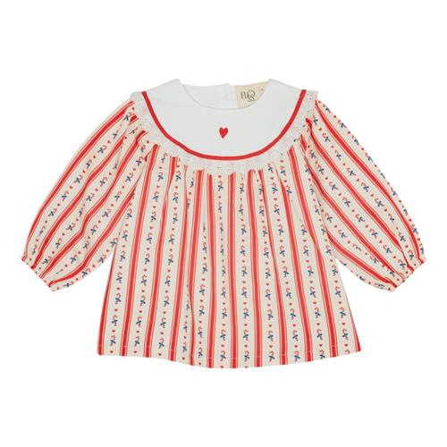 Flöss Noelle Kjole Holiday Stripe  Holiday Stripe-128 cm  Rød  128 cm  kvinde