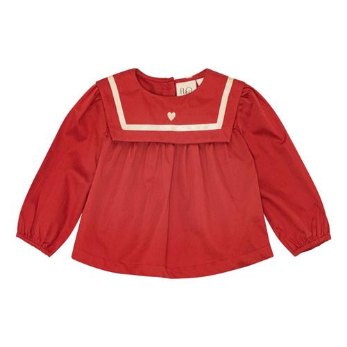 Flöss Bay Bluse Poppy Red  Poppy Red-80 cm  Rød  80 cm  kvinde