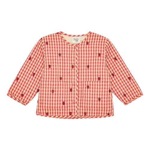 Flöss Molly Jakke Berry Gingham  Berry Gingham-128 cm  Rød  128 cm  kvinde