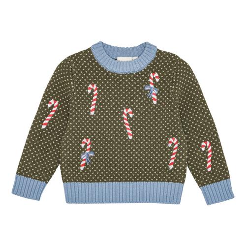 Flöss Jesper Sweater Dark Green Christmas  Dark Green Christmas-128 cm  Grøn  128 cm  mand