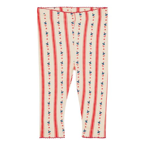 Flöss Fresa Leggings I Jersey Noelle Stripe  Noelle Stripe-80 cm  Rød  80 cm  kvinde