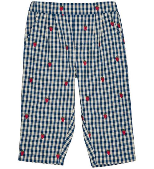 Flöss Bukser - Nolly - Berry Blue Check