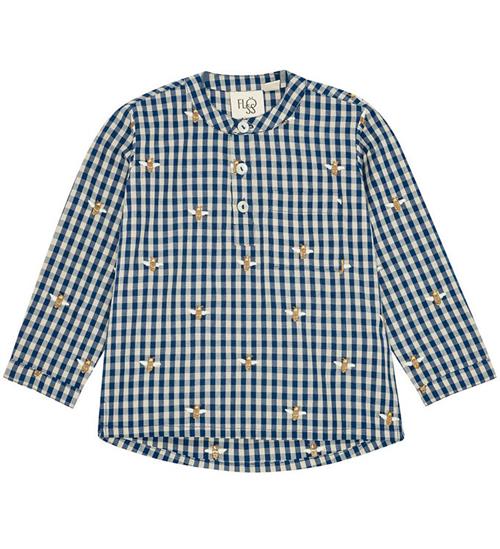 Flöss Skjorte - Olivian - Bee blue check