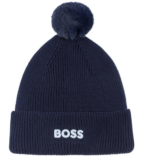 BOSS Hue - Strik - Navy m. Kvast