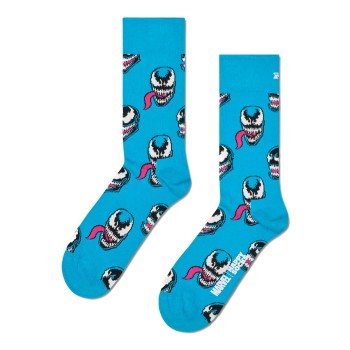 Happy socks Strømper Marvel Venom Sock Blå bomuld Str 41/46