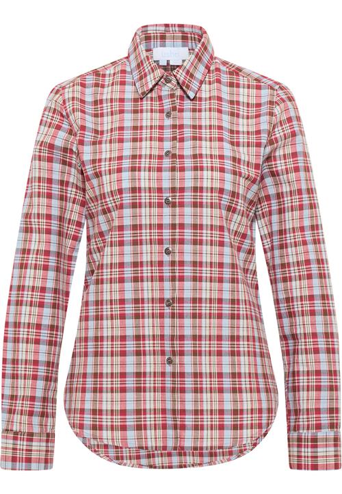 usha BLUE LABEL Bluse  lyseblå / brun / melon / hvid
