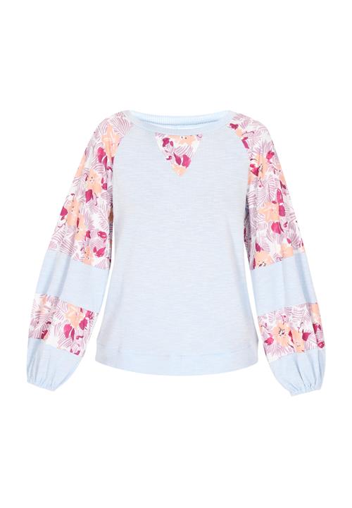 IZIA Bluse  blå / pink / hvid
