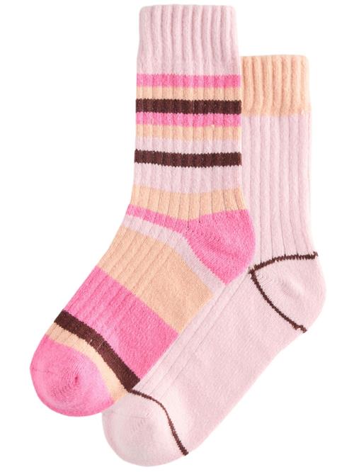 Next Sokker  mørkegrå / pastelorange / pastelpink / lys pink