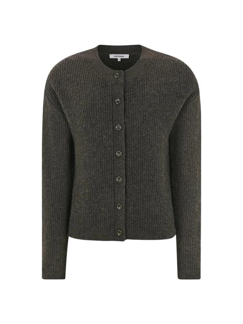 Soft Rebels Cardigan 'West'  mørkebrun