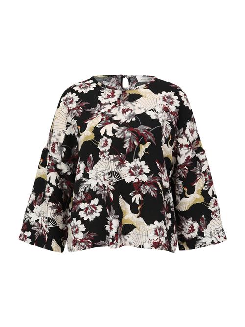 Guido Maria Kretschmer Women Bluse 'Orelia'  gul / vinrød / sort / hvid