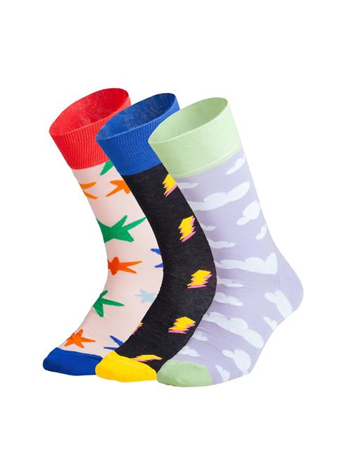 DillySocks Sokker 'Sky Sparks'  blå / pastelgrøn / rød