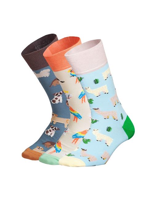 DillySocks Sokker 'Animal Attitude'  himmelblå / orange / pastelpink
